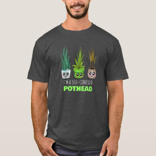 Camiseta Eu sou um Pothead autoconfessado - Engraçado Fácil