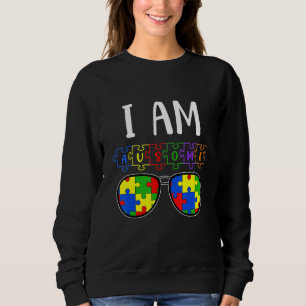 Camiseta Eu Sou Um Pouco Autismo Consciência Mês Quebra-cab
