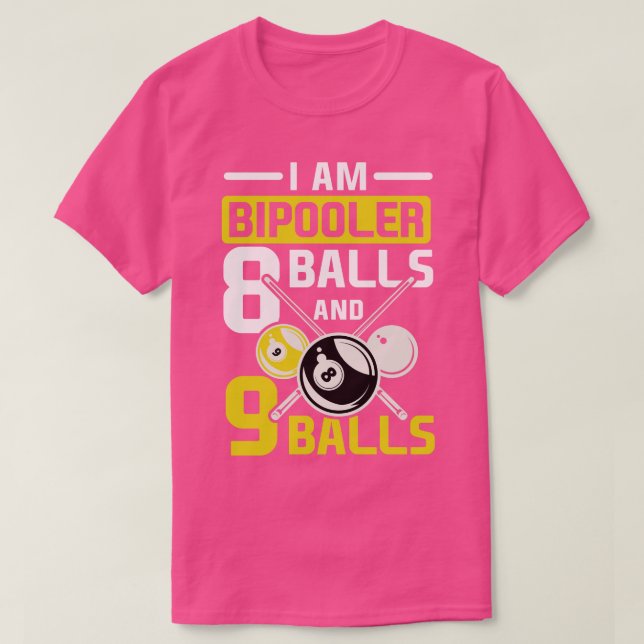 Camiseta Eu sou um presente de bola de oito esportes de bil (Frente do Design)