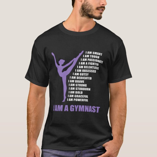 Camiseta Eu Sou Um Presente De Gymnast Para Meninas Gymnast (Frente)