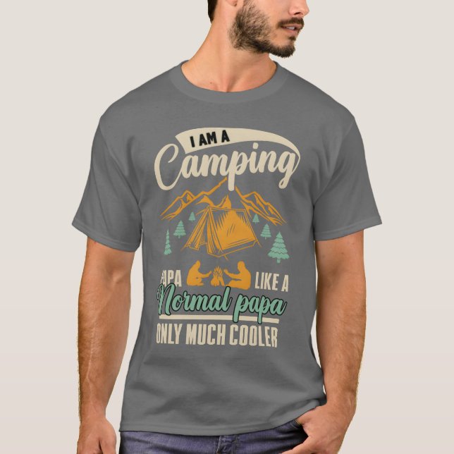 Camiseta eu sou um presente de papai camping (Frente)