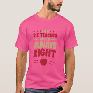 Camiseta Eu sou um professor de E.F. projetado para Educaçã