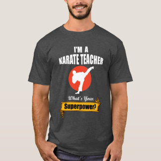 Camiseta Eu Sou Um Professor de Karatê Qual É Seu Superpode