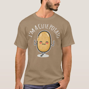 Camiseta Eu sou um pud de batata-branca
