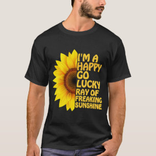 Camiseta Eu sou um Raio Feliz e Sortudo de Sol Louco e Louc