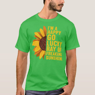 Camiseta Eu sou um Raio Feliz e Sortudo de Sol Louco e Louc