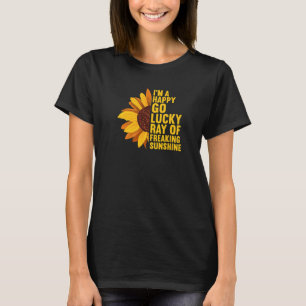 Camiseta Eu sou um Raio Feliz e Sortudo de Sol Louco e Louc