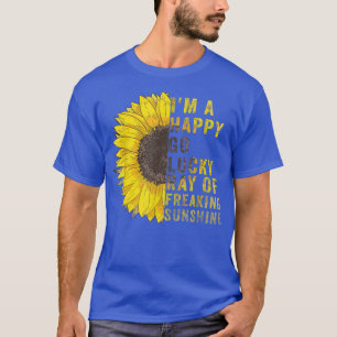 Camiseta Eu sou um Raio Feliz e Sortudo de Sol Louco e Louc