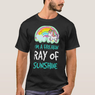Camiseta Eu sou um Raio Freakin de Garotas Unicórnicas Suns