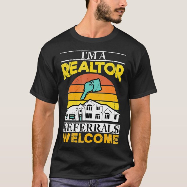 Camiseta Eu Sou Um Realizador Refere Boas-Vindas A Imóveis  (Frente)