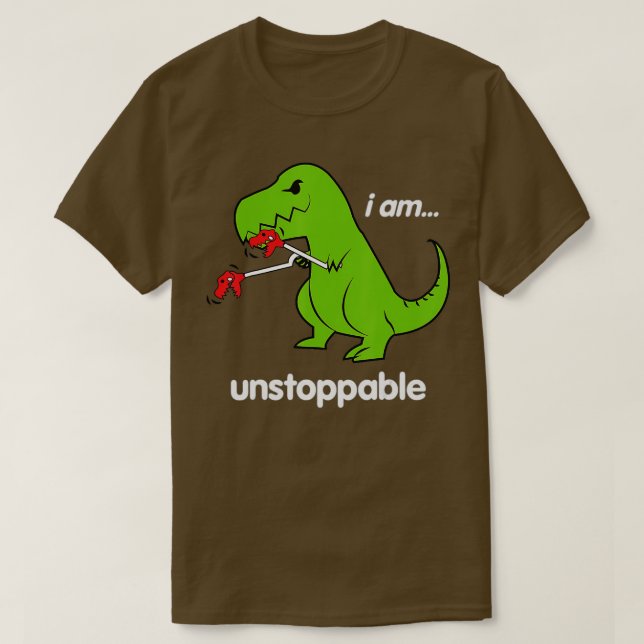 Camiseta Eu sou um Rex Dinossaur Dino Legal Humor (Frente do Design)