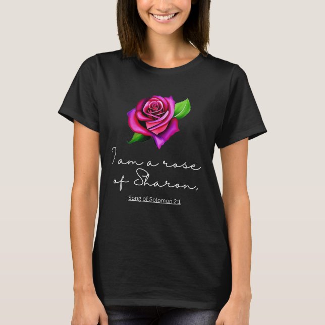 Camiseta Eu Sou Um rosa Da Subeliminação De Sharon (Frente)