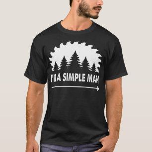 Camiseta Eu sou um simples homem, rosquinha, pirata, rapata