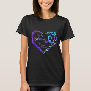 Camiseta Eu sou um Sobrevivente Borboleta Prevenção ao Suic
