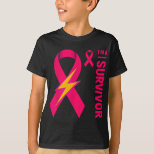 Camiseta Eu Sou Um Sobrevivente Cancer De Mama Consciência