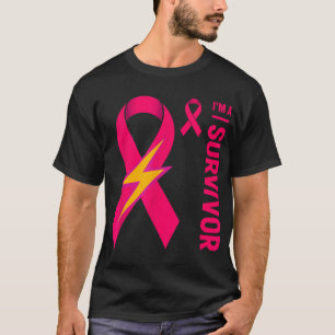 Camiseta Eu Sou Um Sobrevivente Cancer De Mama Consciência