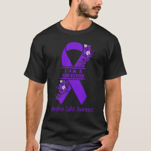 Camiseta Eu Sou Um Sobrevivente Conscientização da Colite U