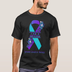 Camiseta Eu Sou um Sobrevivente Conscientização da Hiperême