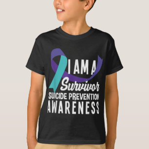Camiseta Eu Sou Um Sobrevivente Conscientização Prevenção S