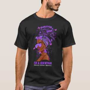 Camiseta Eu sou um sobrevivente da violência doméstica cons
