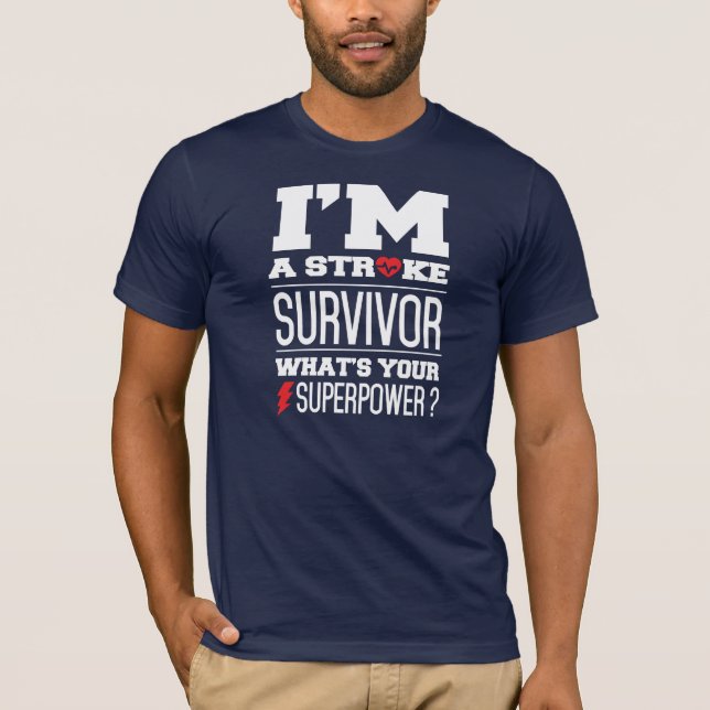 Camiseta Eu sou um sobrevivente do curso. Que é sua (Frente)