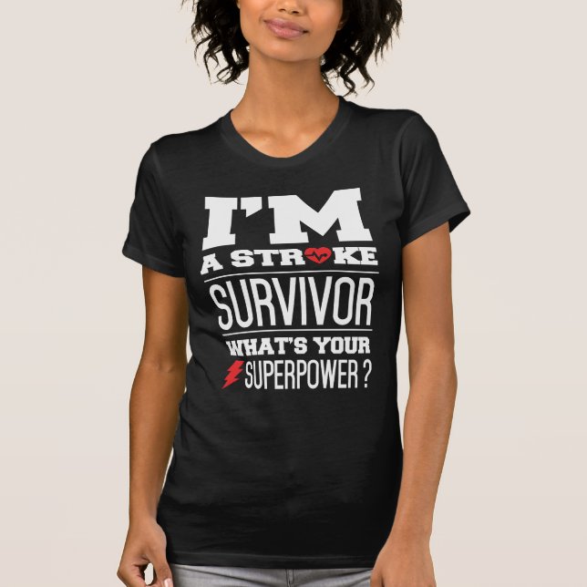 Camiseta Eu sou um sobrevivente do curso. Que é sua (Frente)