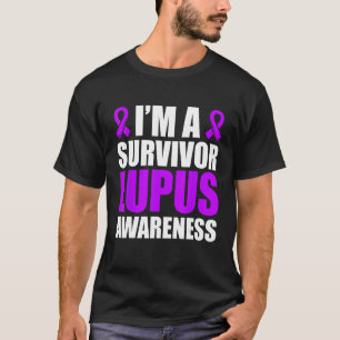 Camiseta Eu sou um sobrevivente Lupus Sensibilizador Lupus 