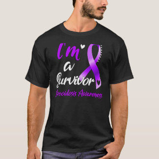 Camiseta Eu sou um Sobrevivente Sarcoidose Consciência