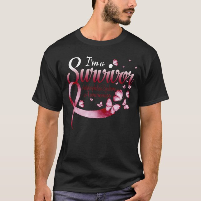 Camiseta Eu sou um sobrevivente Síndrome Antifosfolípide Se (Frente)