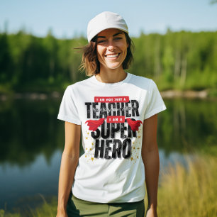 Camiseta Eu sou um Super-Herói Agradecimento ao Professor b