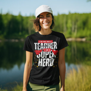 Camiseta Eu sou um Super-Herói Professor de Matemática Apre