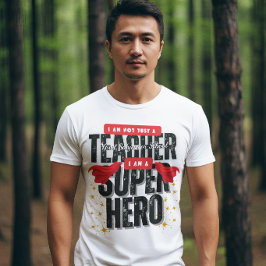 Camiseta Eu sou um SuperHerói Apreciação de Professor
