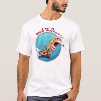 Camiseta Eu sou um surfista de Web