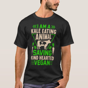 Camiseta Eu Sou um Tipo de Comer Couve que Salva Animais -