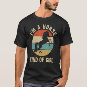 Camiseta Eu sou um tipo de moça que vende cavalos sunset