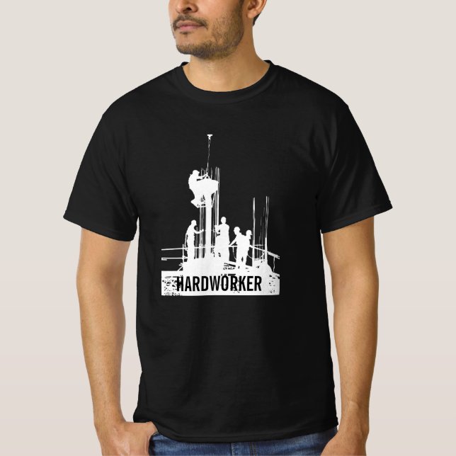 Camiseta Eu sou um trabalhador esforçado (Frente)