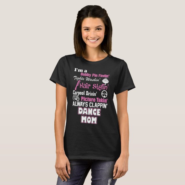 Camiseta Eu sou um Tshirt da mamã da dança (Frente Completa)