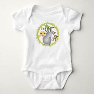 Camiseta Eu sou UM Tshirt do bebê da selva