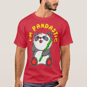 Camiseta Eu Sou Um Urso De Panda Pandástico Fantástico, Bon