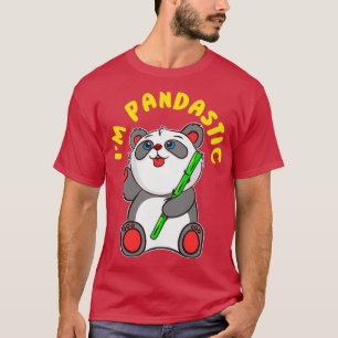 Camiseta Eu Sou Um Urso De Panda Pandástico Fantástico, Bon