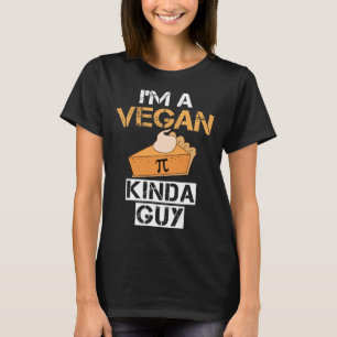 Camiseta Eu sou um Vegan Pie Cara Engraçado Comida Pi Day V