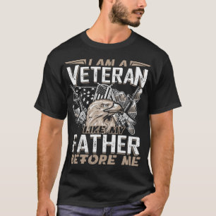 Camiseta Eu Sou Um Veterano Como Meu Pai Antes Do Natal