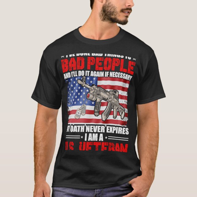 Camiseta Eu Sou Um Veterano Dos Eua (Frente)