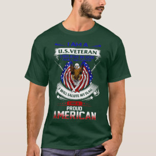 Camiseta Eu sou um veterano dos EUA Eu acredito em família 