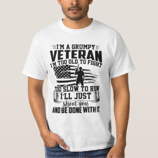 CAMISETA EU SOU UM VETERANO GRUPO QUE ESTOU VELHO DEMAIS PA