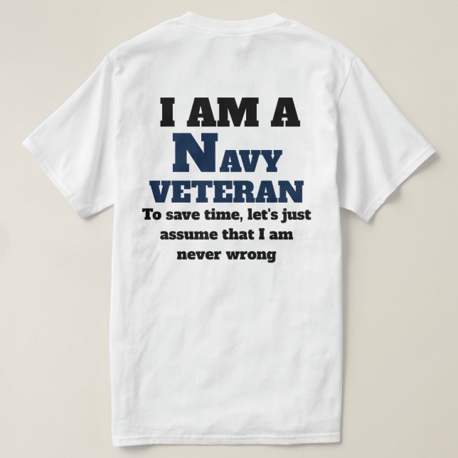 CAMISETA EU SOU UM VETERANO MARINHO (Verso do Design)
