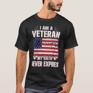 Camiseta Eu Sou Um Veterano Meu Juramento Nunca Expira