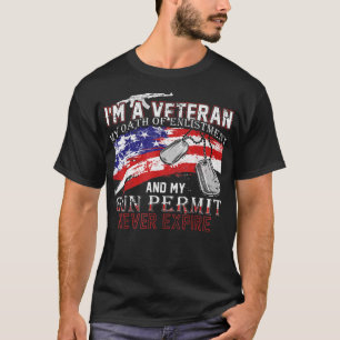 Camiseta Eu Sou Um Veterano Meu Juramento Nunca Expira Eu S