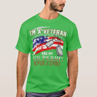 Camiseta Eu Sou Um Veterano Meu Juramento Nunca Expira Eu S