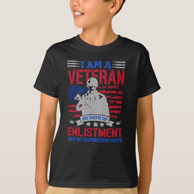 Camiseta Eu Sou Um Veterano - O Perfeito Presente Herói Dos (Frente)